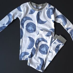 ​Burt's Bees Organic Cotton 2-Piece Pajama Set - Blue Moon & Stars - Size 6